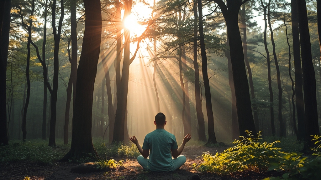 스트레스 관리 방법 (realistic 스타일)