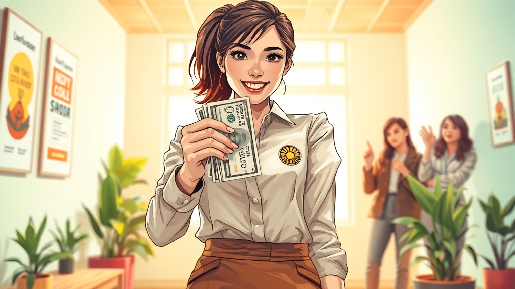 청년 창업 지원금 제도 (illustration 스타일)