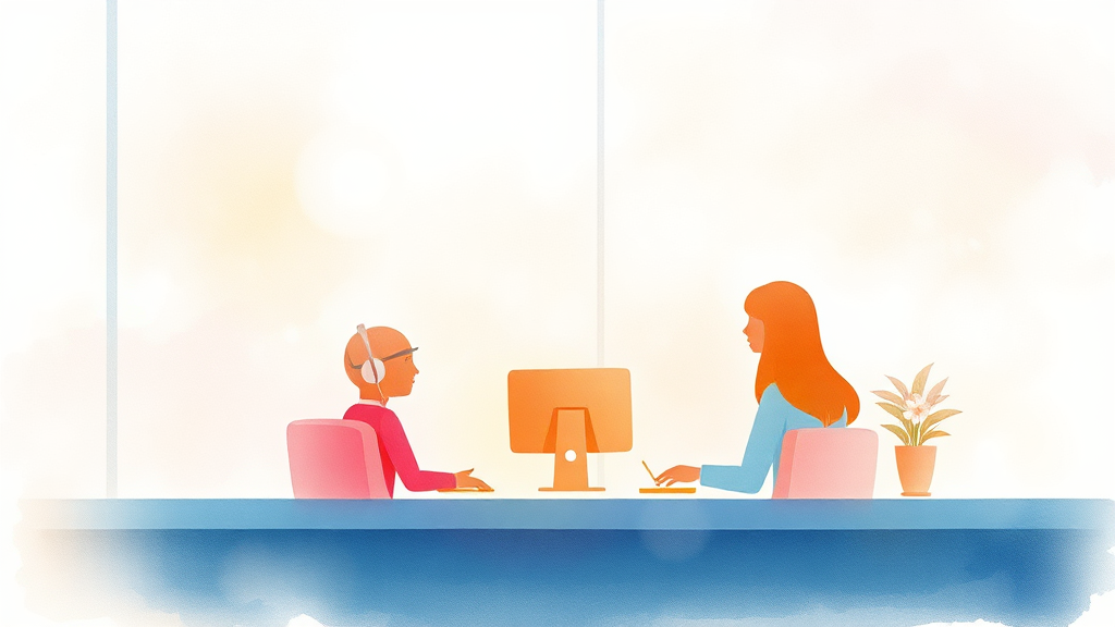 알뜰폰 고객센터, 어디로 연락해야 할까요? (watercolor 스타일)