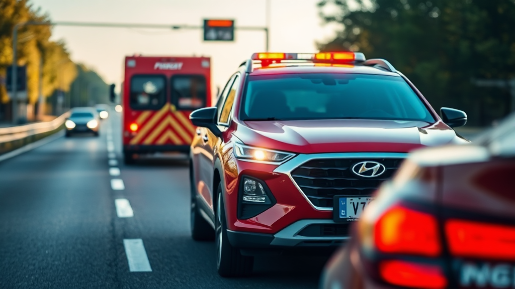 긴급출동 서비스, 사고 발생 시 대처 요령 (realistic 스타일)