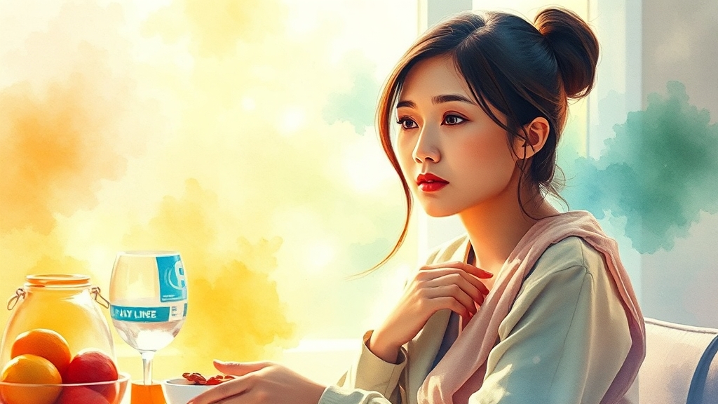 마케팅 전략 영향 분석 (watercolor 스타일)