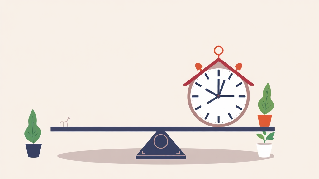 금리 및 집값 안정 조건 분석 (illustration 스타일)