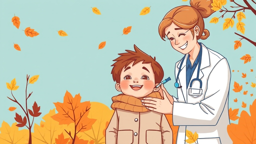 독감 접종, 언제 맞아야 할까? (illustration 스타일)