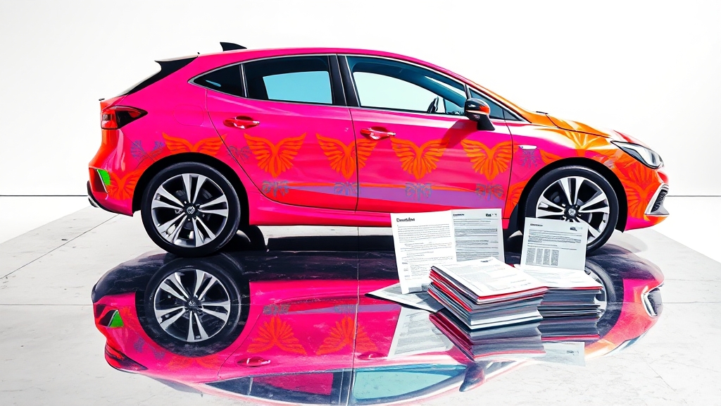 자동차 담보대출 조건 (popart 스타일)