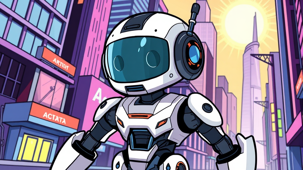 기업 동향 (cartoon 스타일)