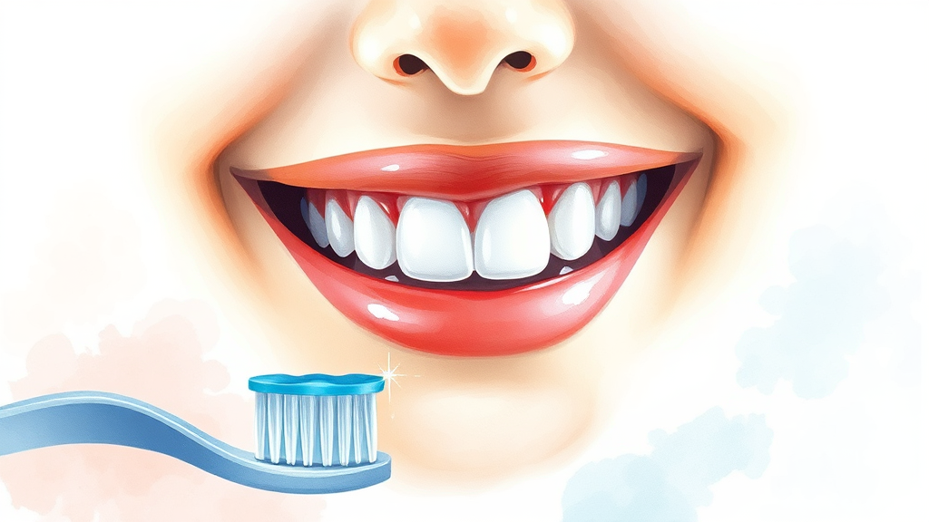 스케일링, 건강한 미소를 위한 투자! (watercolor 스타일)