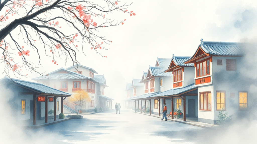 고창 실버타운의 특별한 시설과 서비스 (watercolor 스타일)