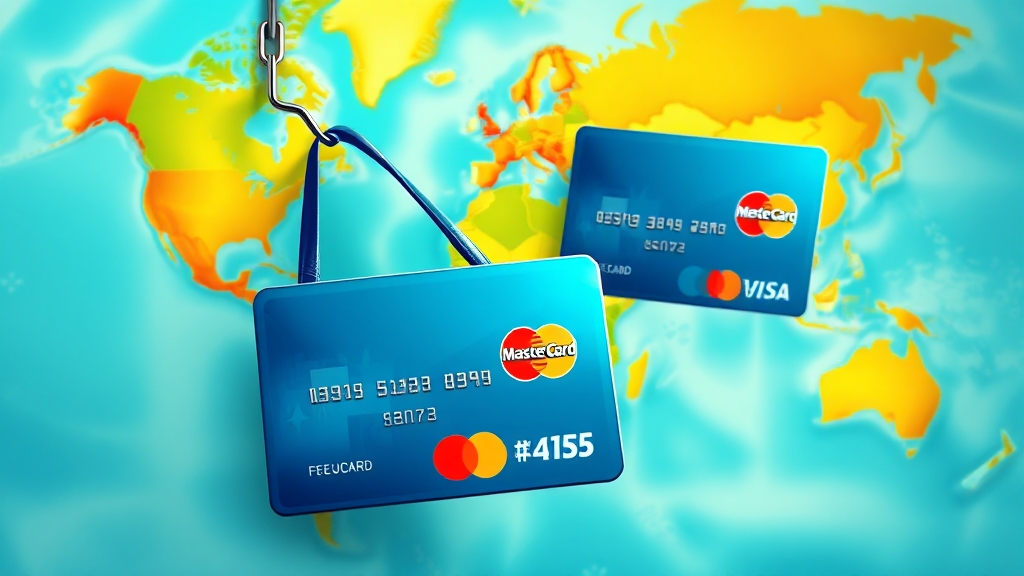 글로벌 브랜드 특징 (Visa/Mastercard) (illustration 스타일)