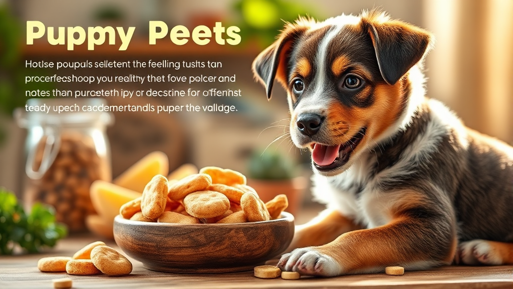 건강한 간식 선택과 올바른 급여 방법 (realistic 스타일)