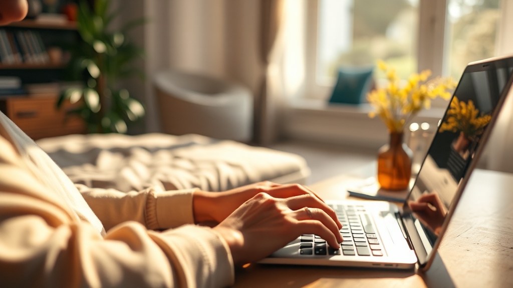 실업급여, 온라인으로 간편하게 신청하세요! (realistic 스타일)