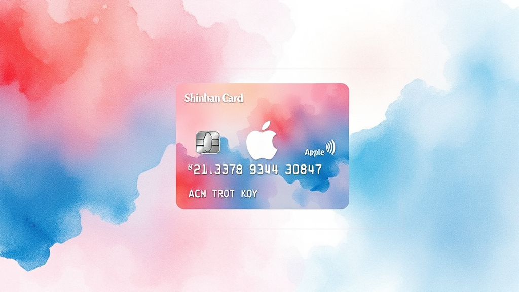 신한카드, 드디어 애플페이 품으로 (watercolor 스타일)