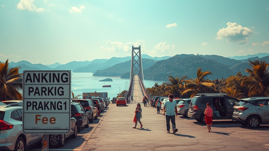 주차 꿀팁 & 요금 정보 (realistic 스타일)