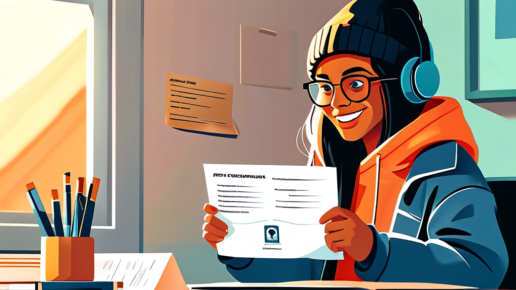 필수 서류 준비, 꼼꼼하게 챙기세요 (illustration 스타일)