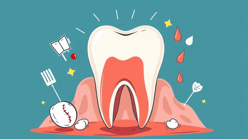 사랑니 발치 후 주의해야 할 증상 및 재방문 시점 (illustration 스타일)