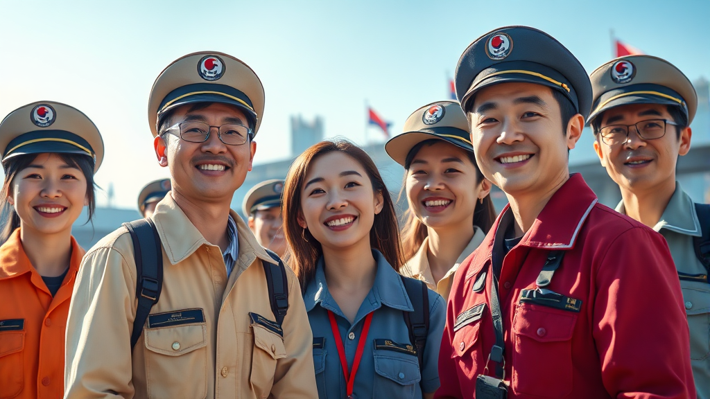 시니어 일자리 확대 및 지원 (realistic 스타일)