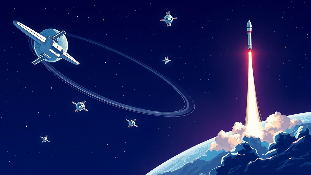 스페이스X 기업 가치 및 상장 배경 (illustration 스타일)