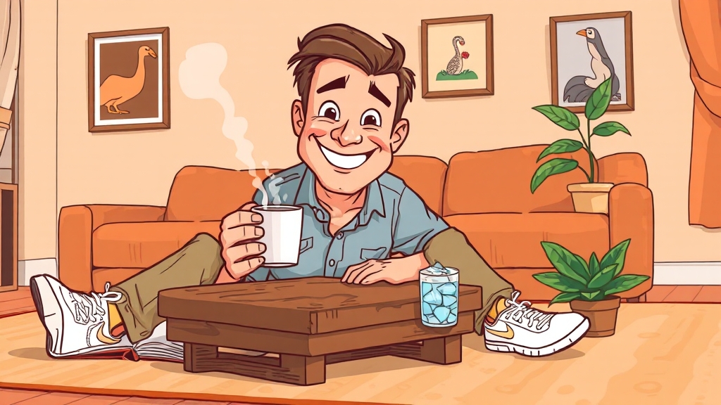 커피 섭취 시 치아 관리법 (cartoon 스타일)