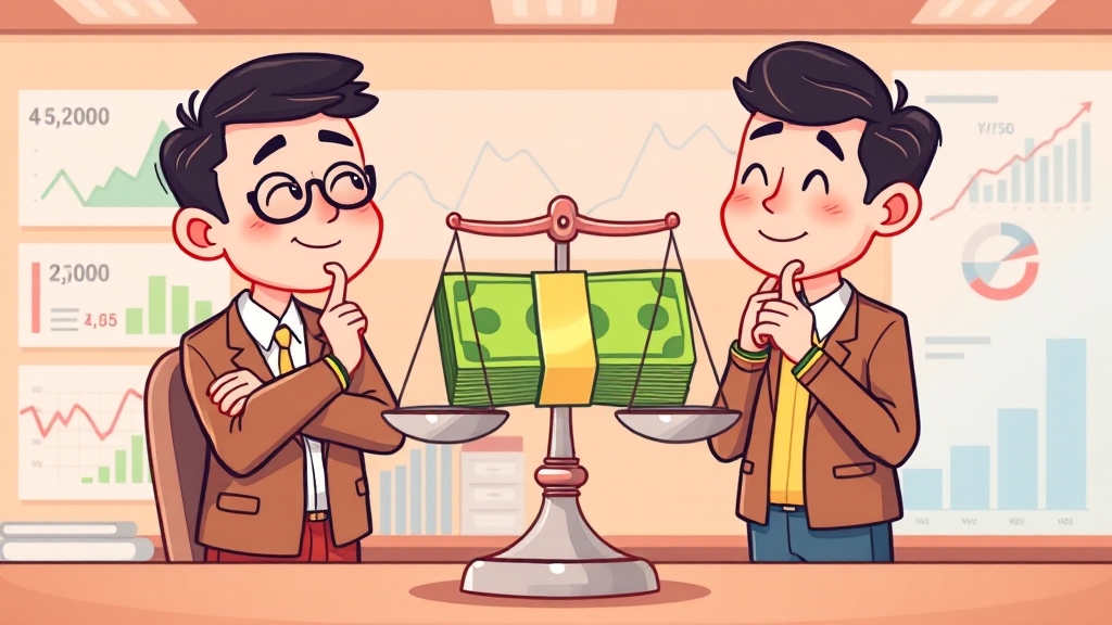 금리 비교 및 상환 전략 (cartoon 스타일)