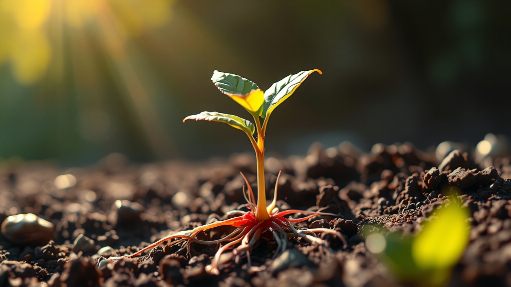 삽목 후 관리 및 관찰 (realistic 스타일)