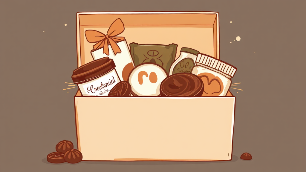 초콜릿 선물 종류와 선택 (illustration 스타일)