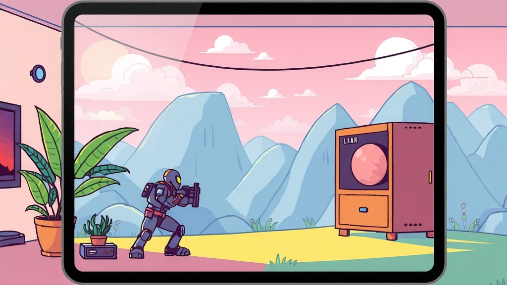 A16 칩셋 성능 (cartoon 스타일)