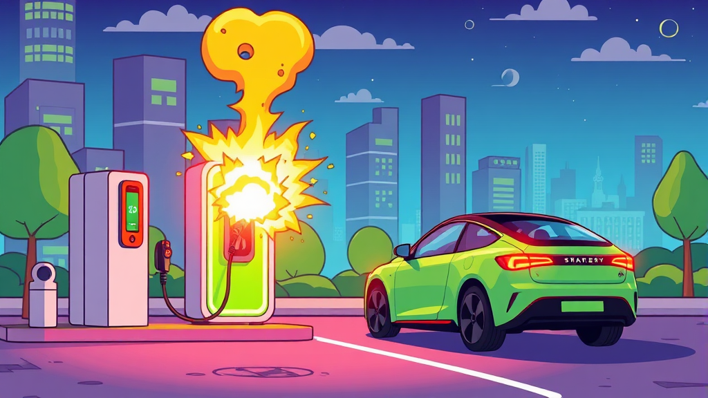 2차전지 투자 전략과 유의사항 (cartoon 스타일)