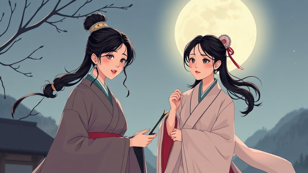 여주인공: 홍은조 - 남지현 (illustration 스타일)