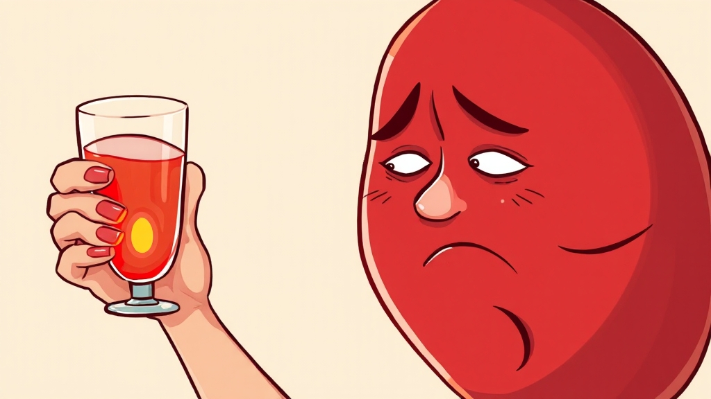 감마지티피 상승의 주요 원인 분석 (illustration 스타일)