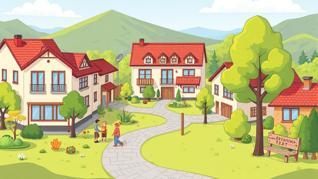 보험업계의 시니어 케어 사업 확장과 노블카운티의 역할 (cartoon 스타일)