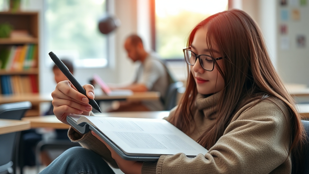 학습 및 업무 활용 (realistic 스타일)