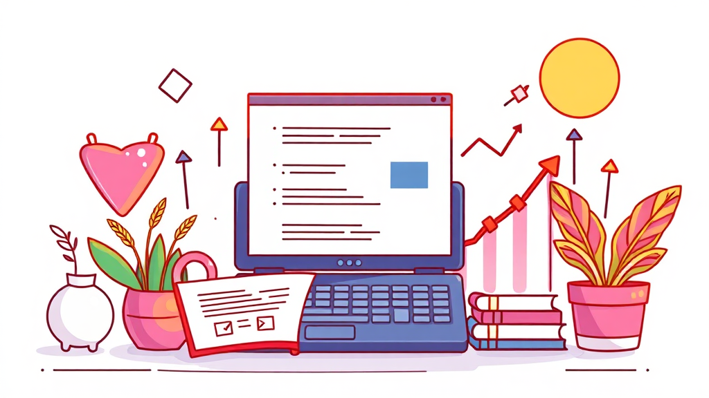 수익 극대화 콘텐츠 작성법 (illustration 스타일)