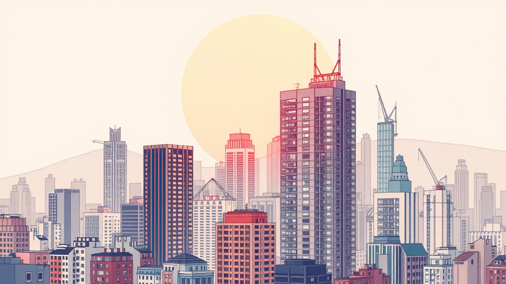 정부 정책과 시장 반응 (illustration 스타일)