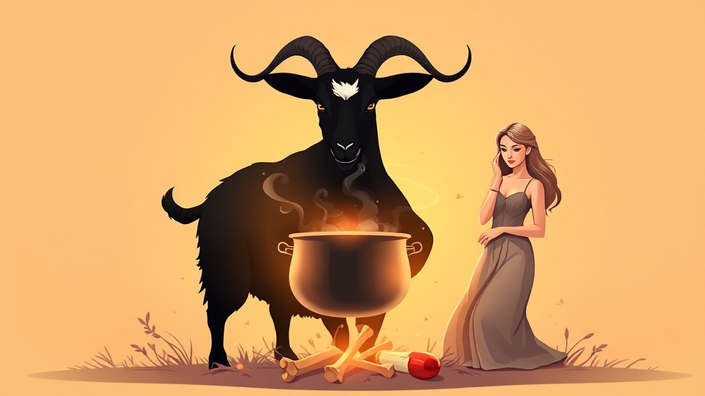 흑염소 진액, 성분은 뭘까? (illustration 스타일)