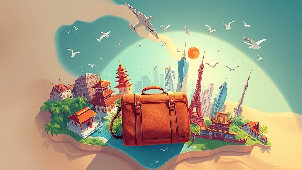 여행지별 상세 정보 및 꿀팁 (illustration 스타일)