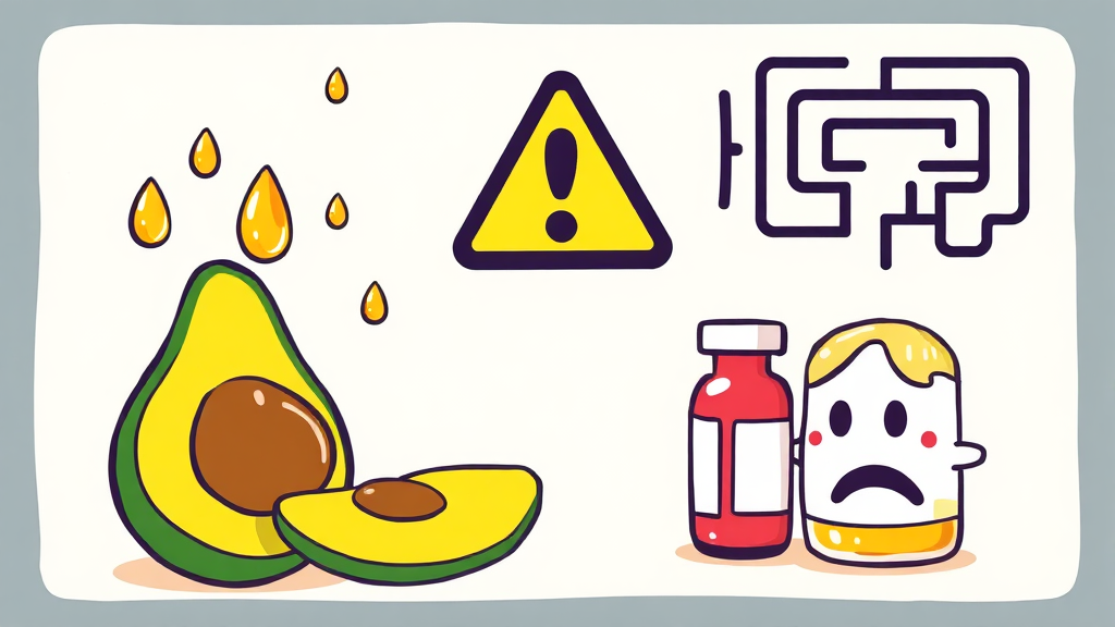 섭취 시 주의사항 (cartoon 스타일)