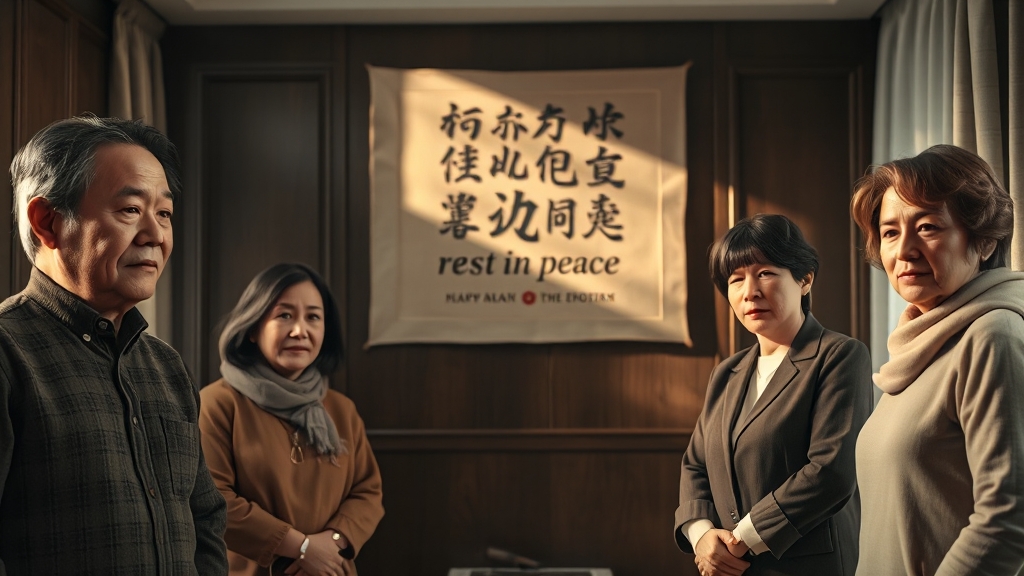 조문 시 인사와 위로 (realistic 스타일)