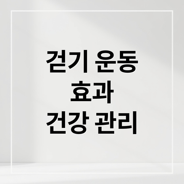 걷기 운동
효과
건강 관리 (걷기 운동)