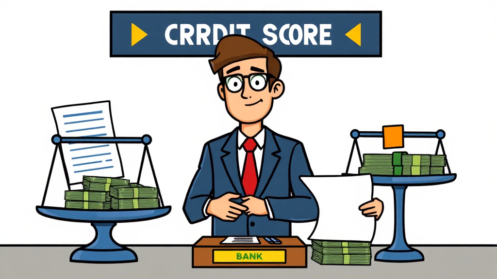 마이너스 통장 개설 조건 (cartoon 스타일)