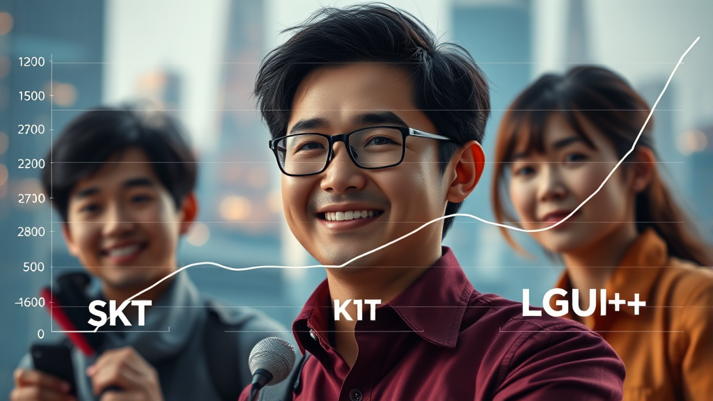 이통3사 4조 영업익 심층 분석 5 사업자별 변화 추이 (realistic 스타일)