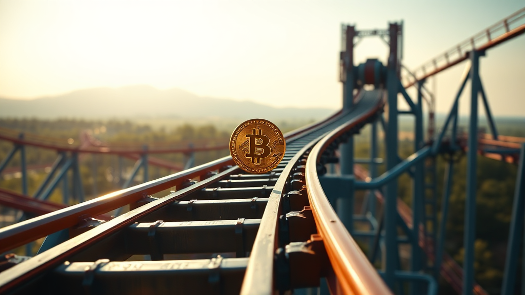 비트코인 시장 현황 및 전망 (realistic 스타일)