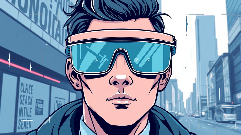 구글 글래스 실패 분석 및 재도전 (illustration 스타일)