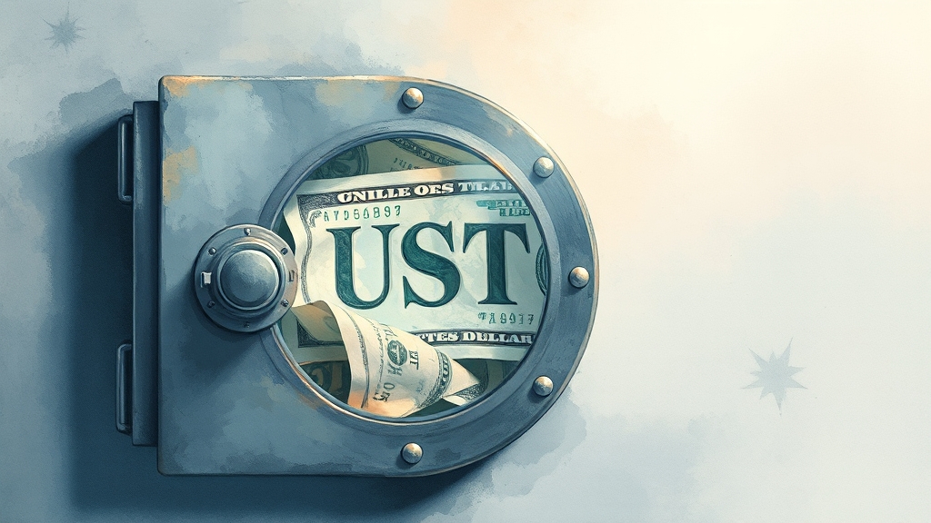 스테이블코인 정의와 특징 (watercolor 스타일)