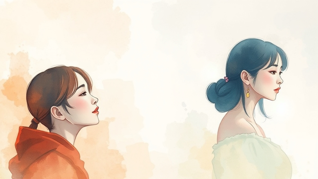 문화 및 연예계 소식 (watercolor 스타일)