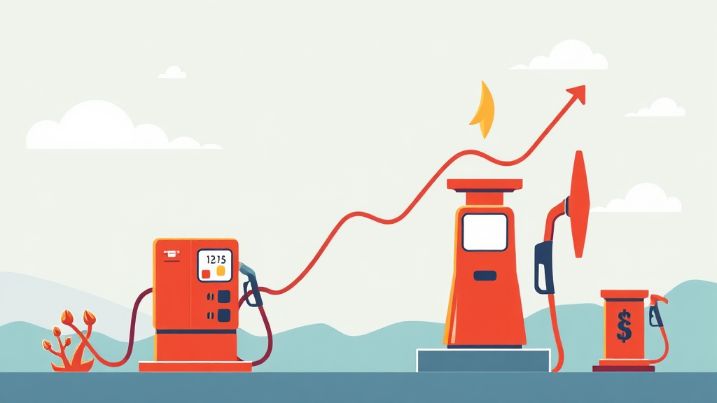 휘발유, 경유 가격 현황 및 유가 변동 추이 분석 (illustration 스타일)