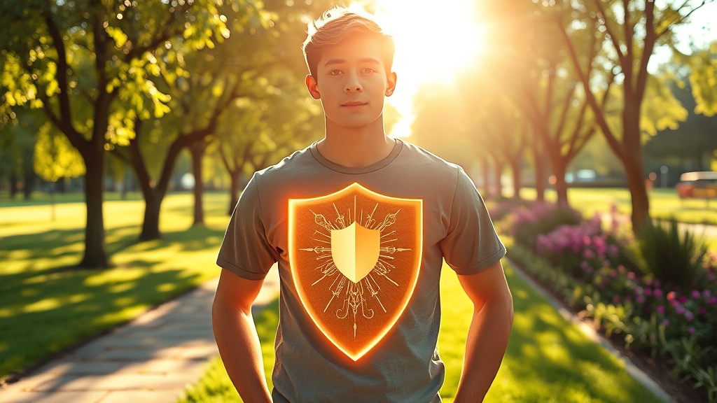 면역력과 편평사마귀 (realistic 스타일)