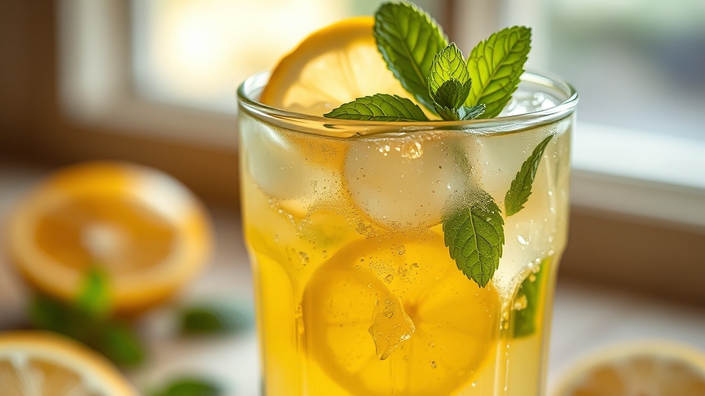 레몬수와 함께하면 좋은 것들 (realistic 스타일)