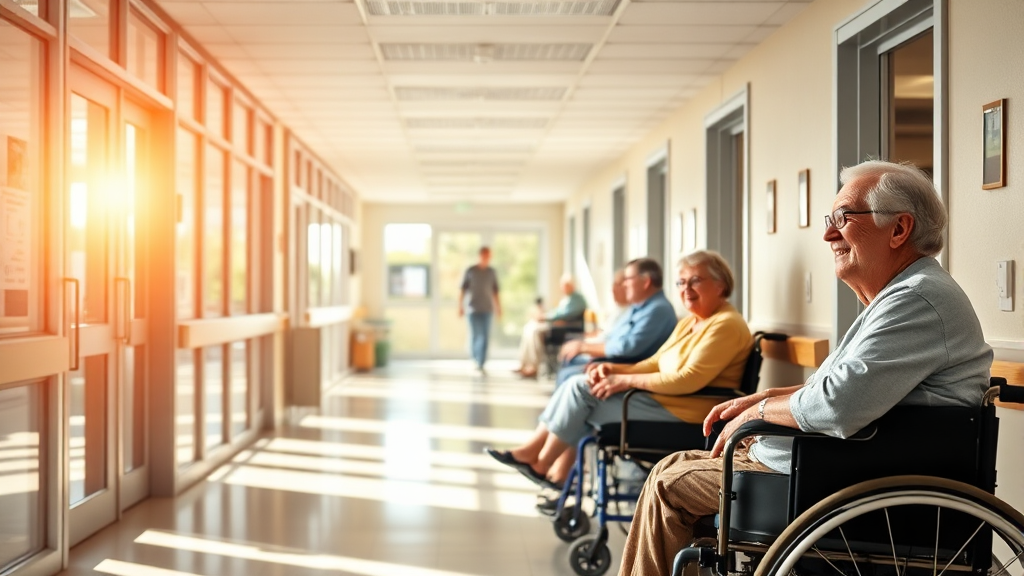 요양원 내부 시설, 꼼꼼히 살펴보기 (realistic 스타일)