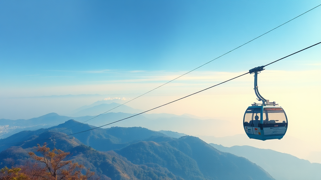 가리왕산 케이블카 존치 논의를 상징하는 이미지