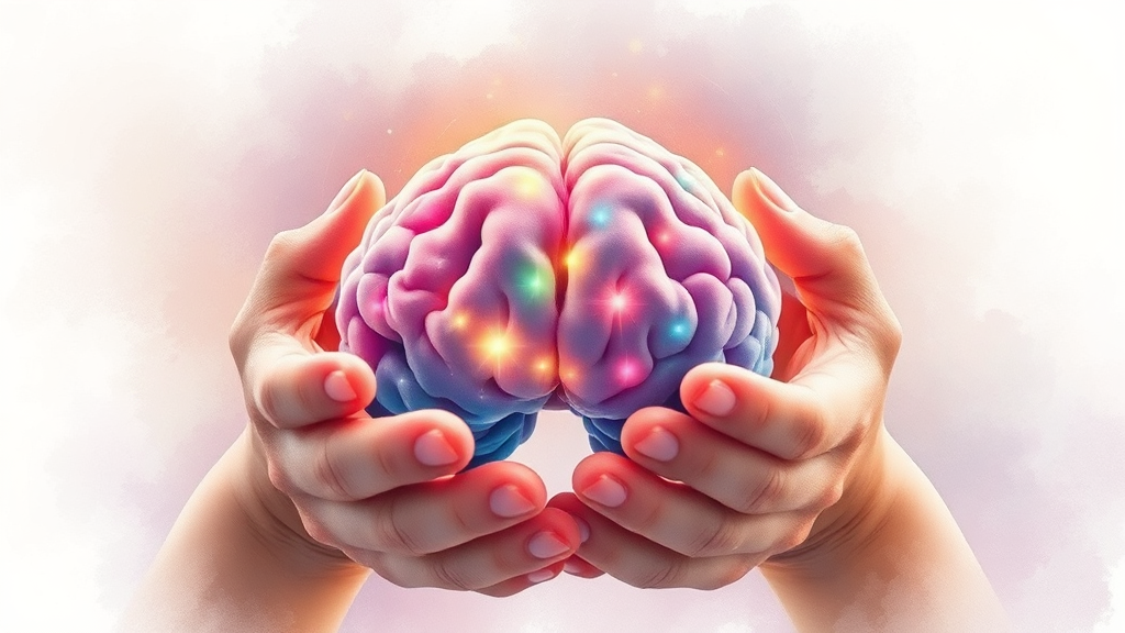 뇌전증에 대한 이해와 주변의 역할 (watercolor 스타일)