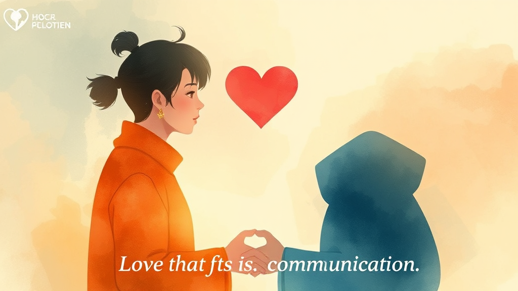 이상적인 관계를 위한 소통 전략 (watercolor 스타일)